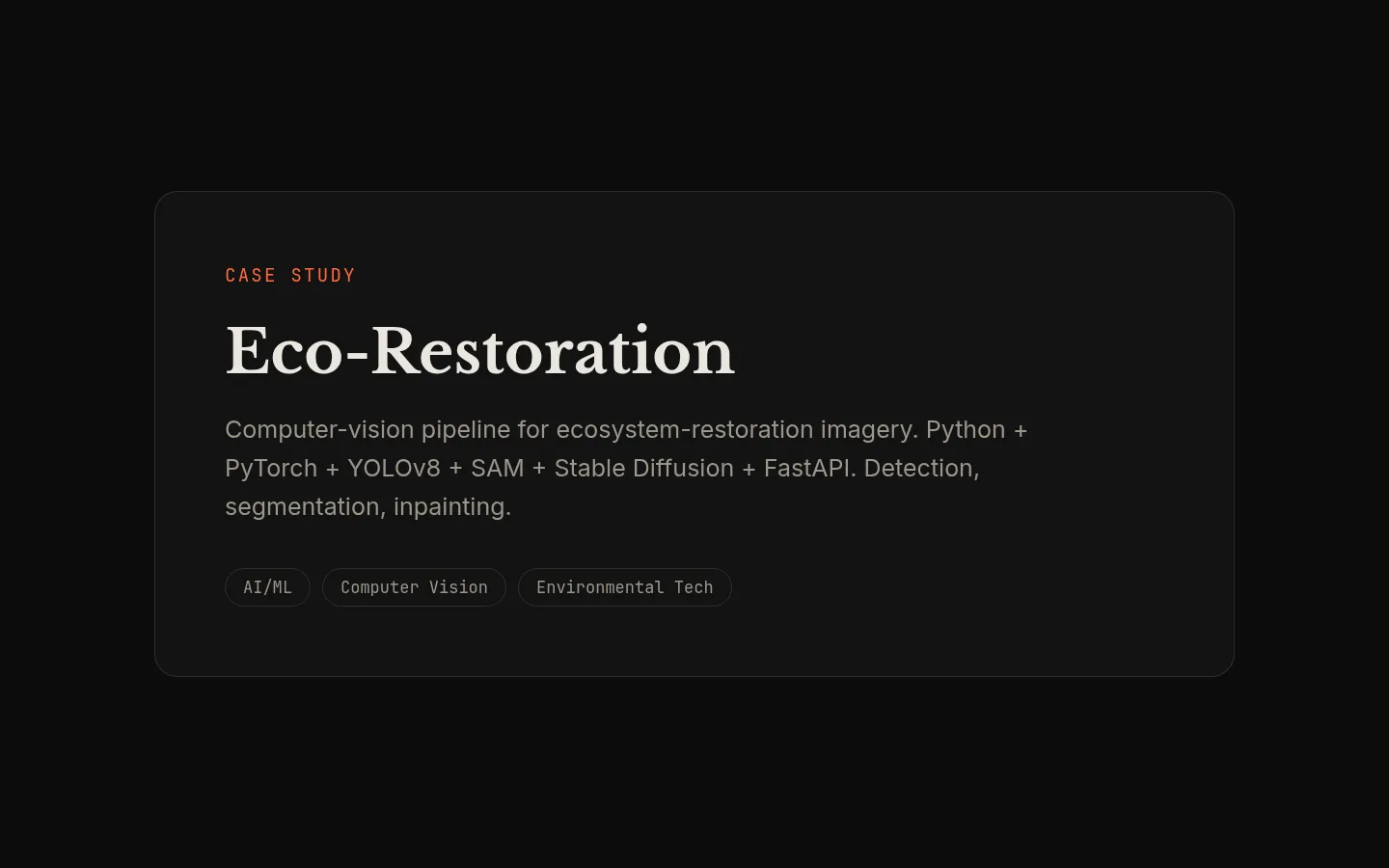 Eco-Restoration